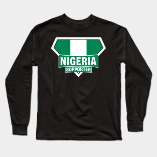 Nigeria Super Flag Supporter Long Sleeve T-Shirt